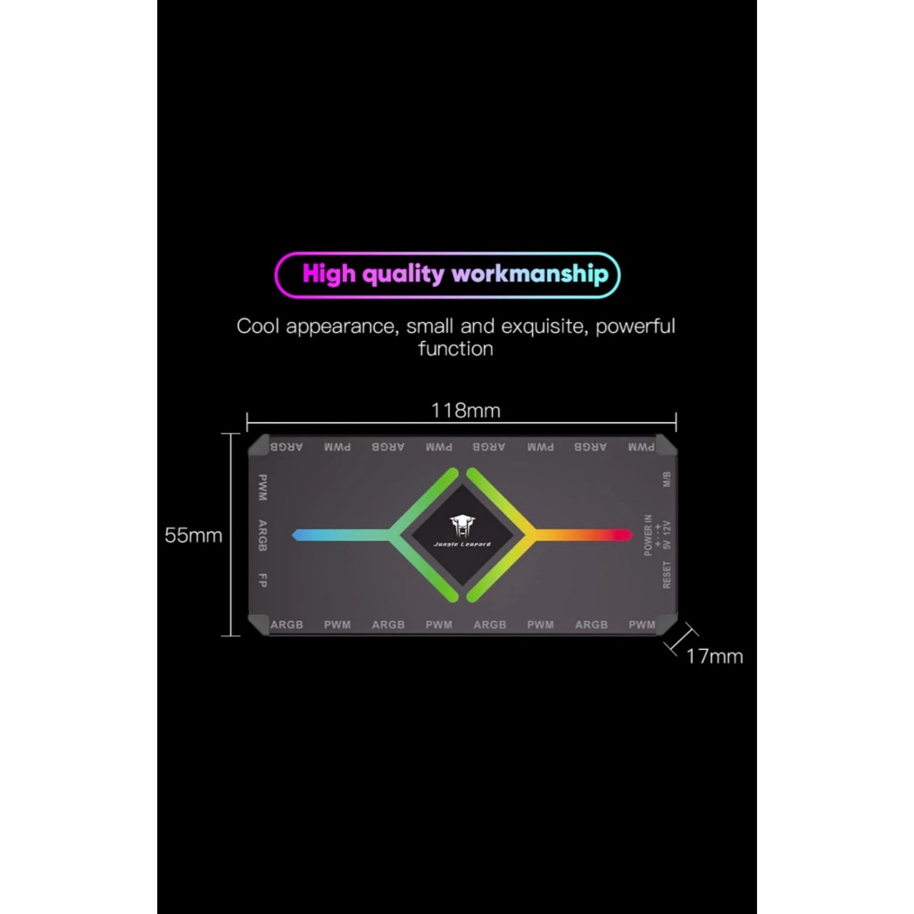 Smart Hub 5V 3PIN ARGB 4 Pin PWM 9 พอร์ต เคสพีซี พัดลม CPU ตัวควบคุม IR รีโมทคอนโทรล - รูปที่ 6
