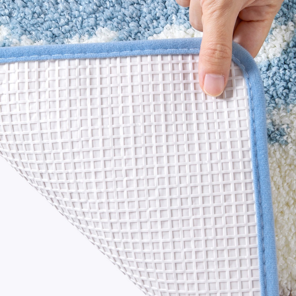 พรมหน้าโถสุขภัณฑ์ พรมหน้าชักโครก ลายสุดน่ารัก ⭐ ขนาด : 50 * 55 ซม.  ขนนุ่ม มียางกันลื่นด้านหลัง - รูปที่ 7