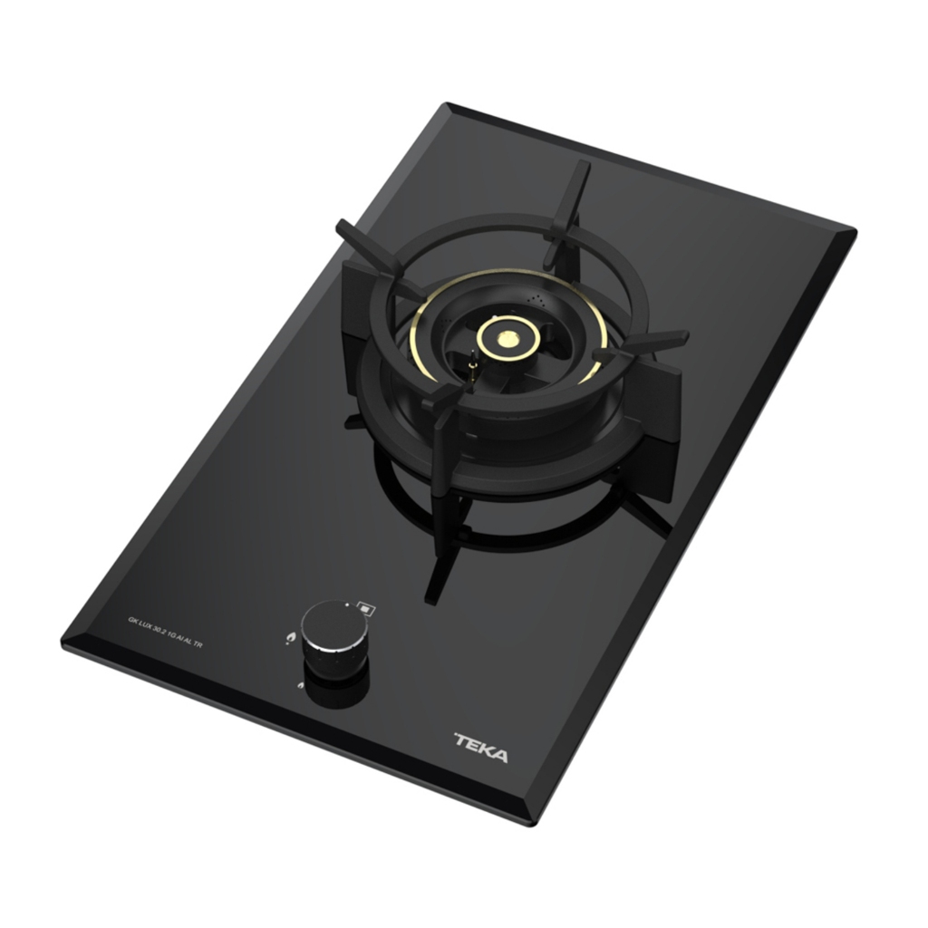 TEKA เตาแก๊ส รุ่น GK LUX 30.2 1G AI AL TR GLASS สีดำ ขนาด 30 ซม.