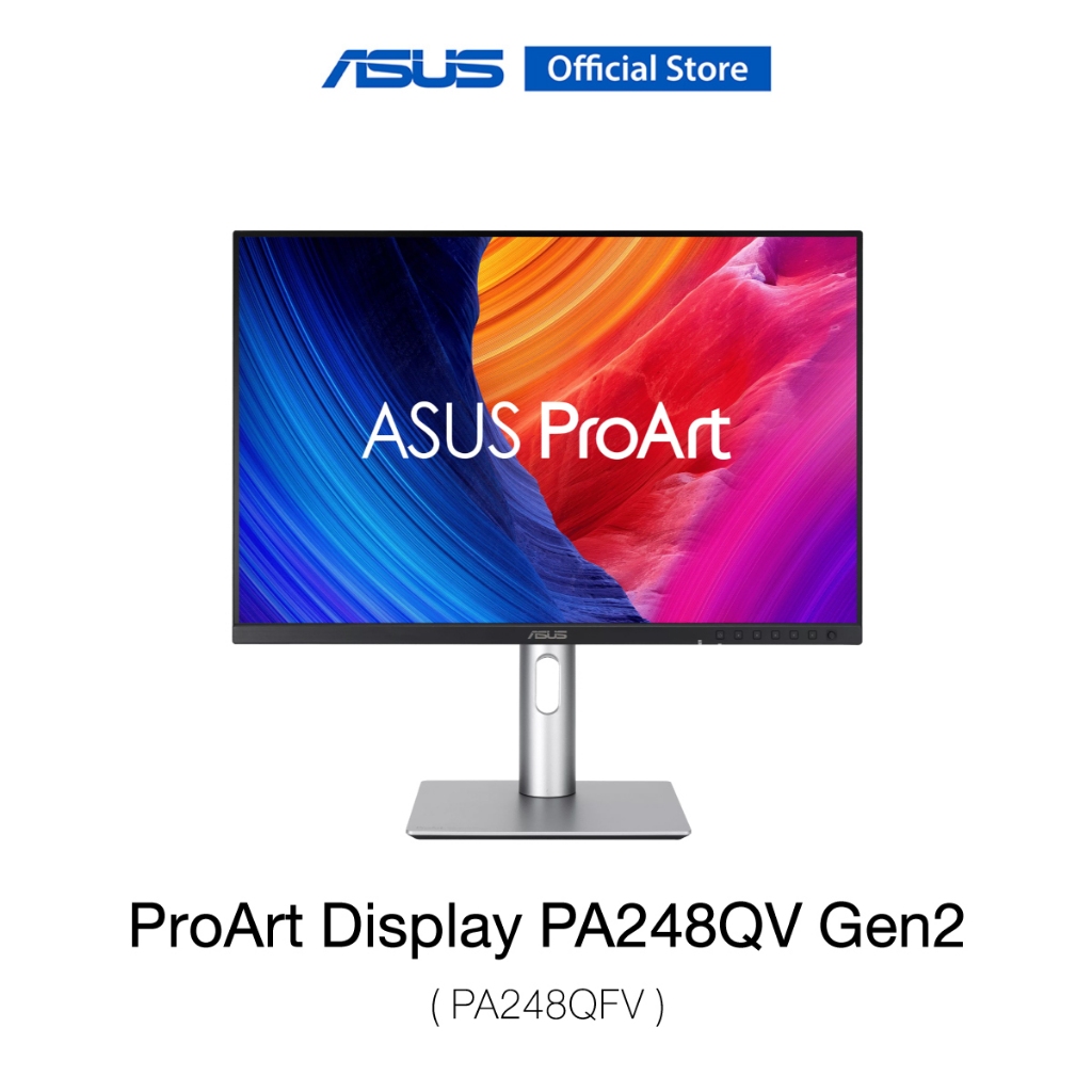 ASUS ProArt Display PA248QV Gen2 (PA248QFV) Professional Monitor, 24.1-inch, 16:10, IPS, WUXGA (1920x1200), 100Hz
