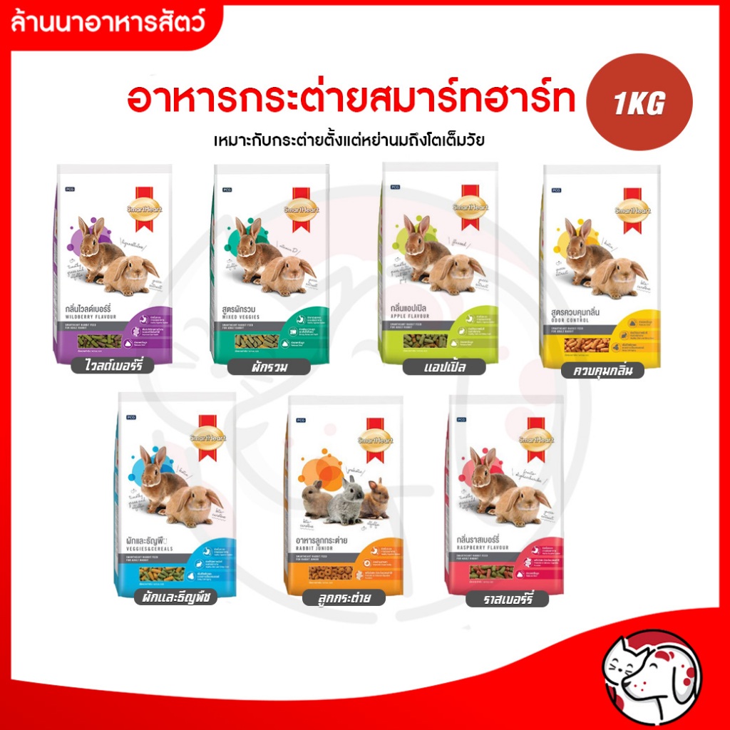 อาหารกระต่าย สมาร์ทฮาร์ท Smartheart อาหารกระต่าย 1kg