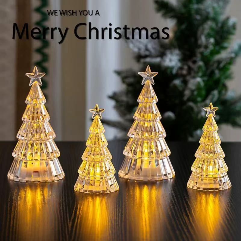 OurHome [พร้อมส่ง] ไฟต้นคริสต์มาส LED Christmas tree light การตกแต่งร้านกาแฟ ของขวัญสร้างสรรค์ การตกแต่งงานแต่งงาน