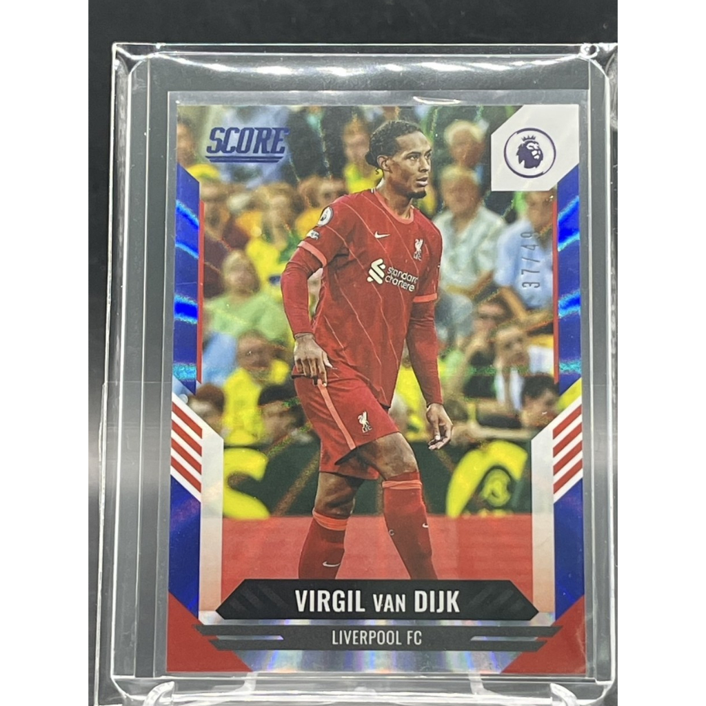 **Virgil van Dijk Laser Parallel /49 💎 VVD Liverpool Score Premier League การ์ดหายาก!**