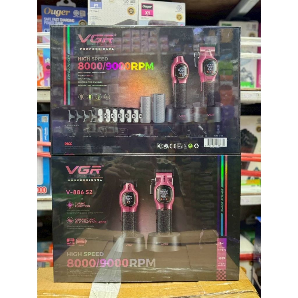 ปัตตาเลี่ยนตัดผมไร้สายVGR 886 ปัตตาเลี่ยนไร้สาย