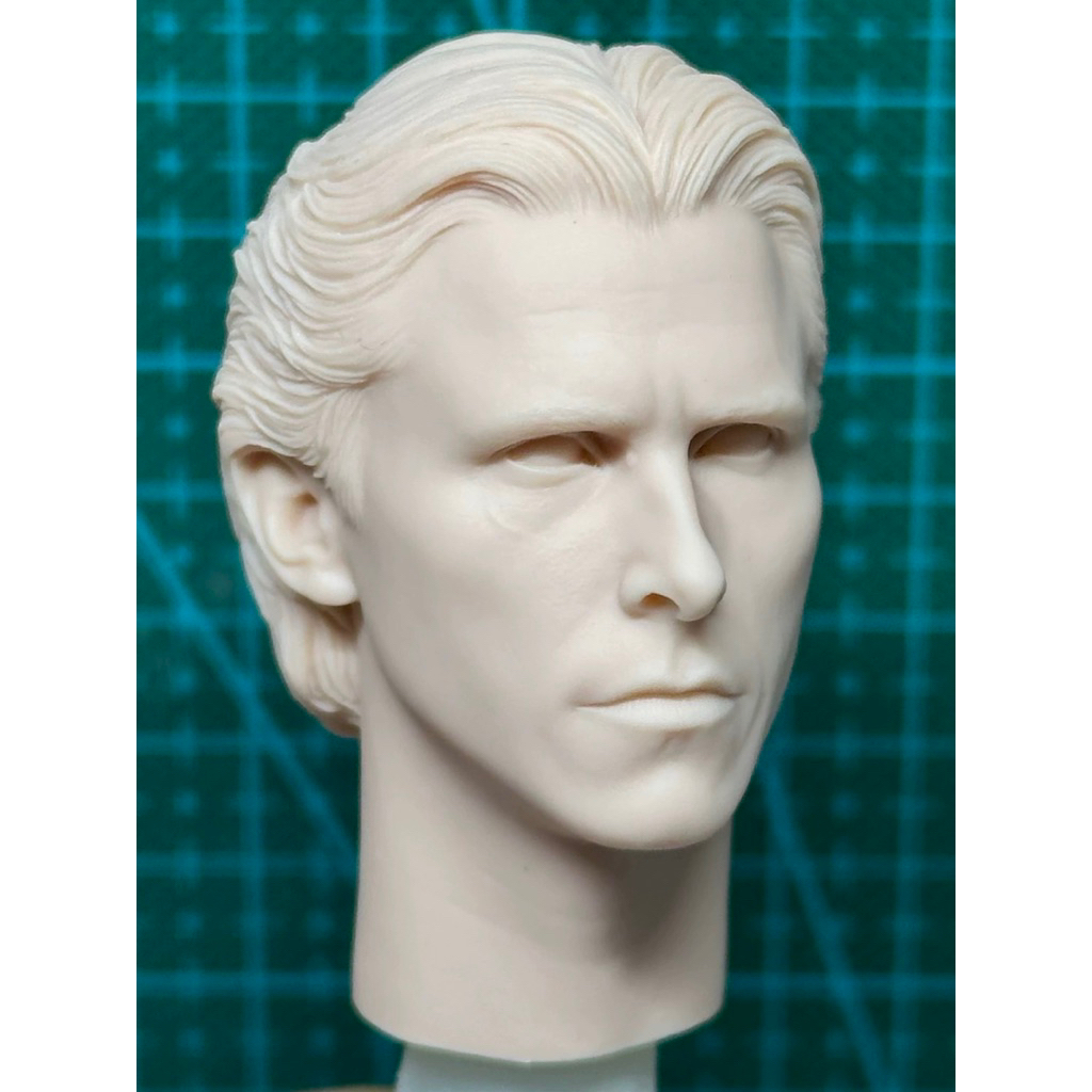 Unpainted head sculpt 1/6 bale tdkr คุณภาพสูง