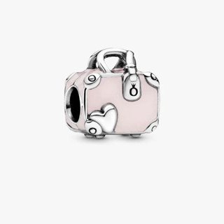 (ของแท้💯 พร้อมส่ง🔥)Pandora Pink Travel Bag Charm แพนโดร่าชาร…
