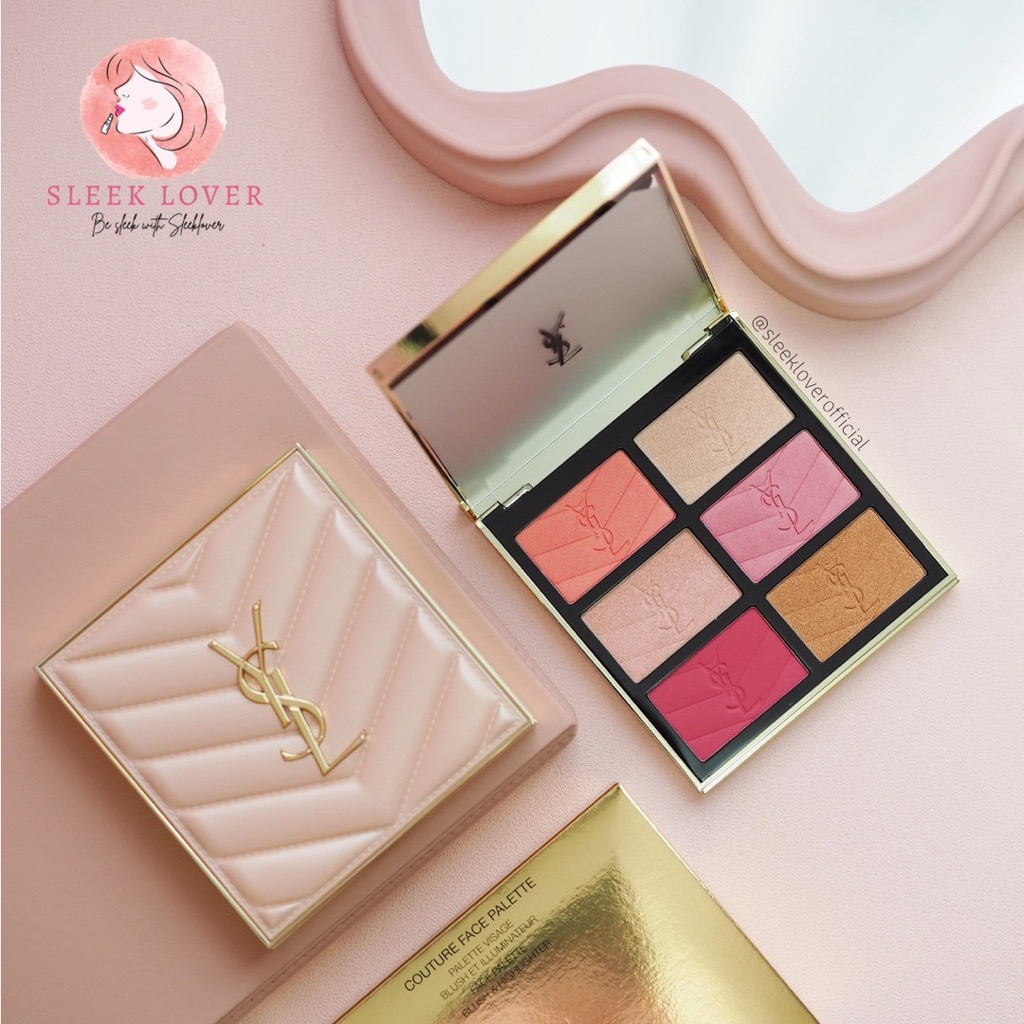 [เหลือ 3,160-. “เก็บโค้ดทักแชท“]🔻พร้อมส่ง&แท้ป้ายไทย🔻YSL Golden Oasis Face Palette Limited 2025