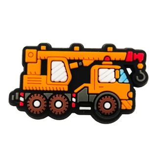 Hot เสน่ห์รองเท้า ดิY วิศวกรรมยานยนต์ cars shoe charms สไตล์ การ์ตูน รองเท้าแตะ หัวเข็มขัด พีวีซี รองเท้า อุปกรณ์เสริม ป
