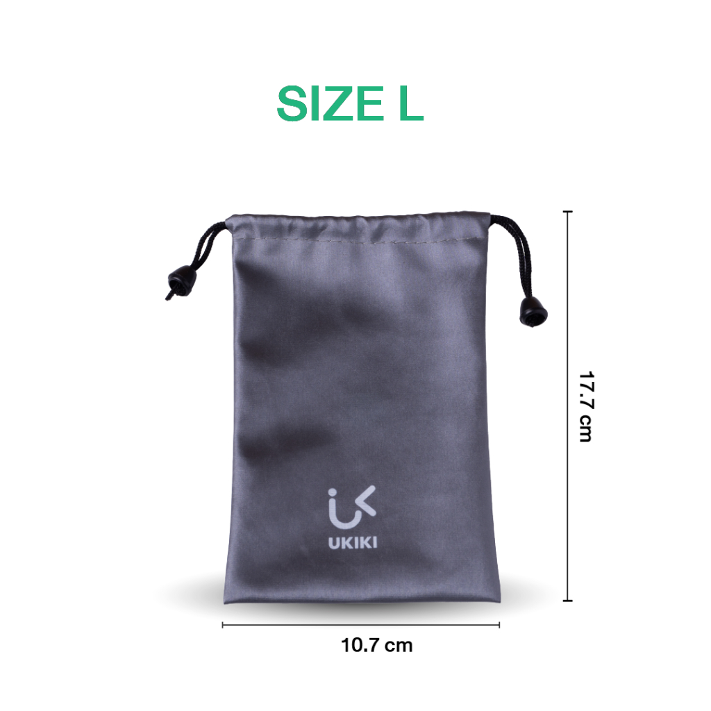 UKIKI ถุงผ้ากำมะหยี่ สำหรับใส่พาวเวอร์แบงค์ กันน้ำ กันฝุ่น มีเชือกรูดปิดปากถุง พกพาสะดวก