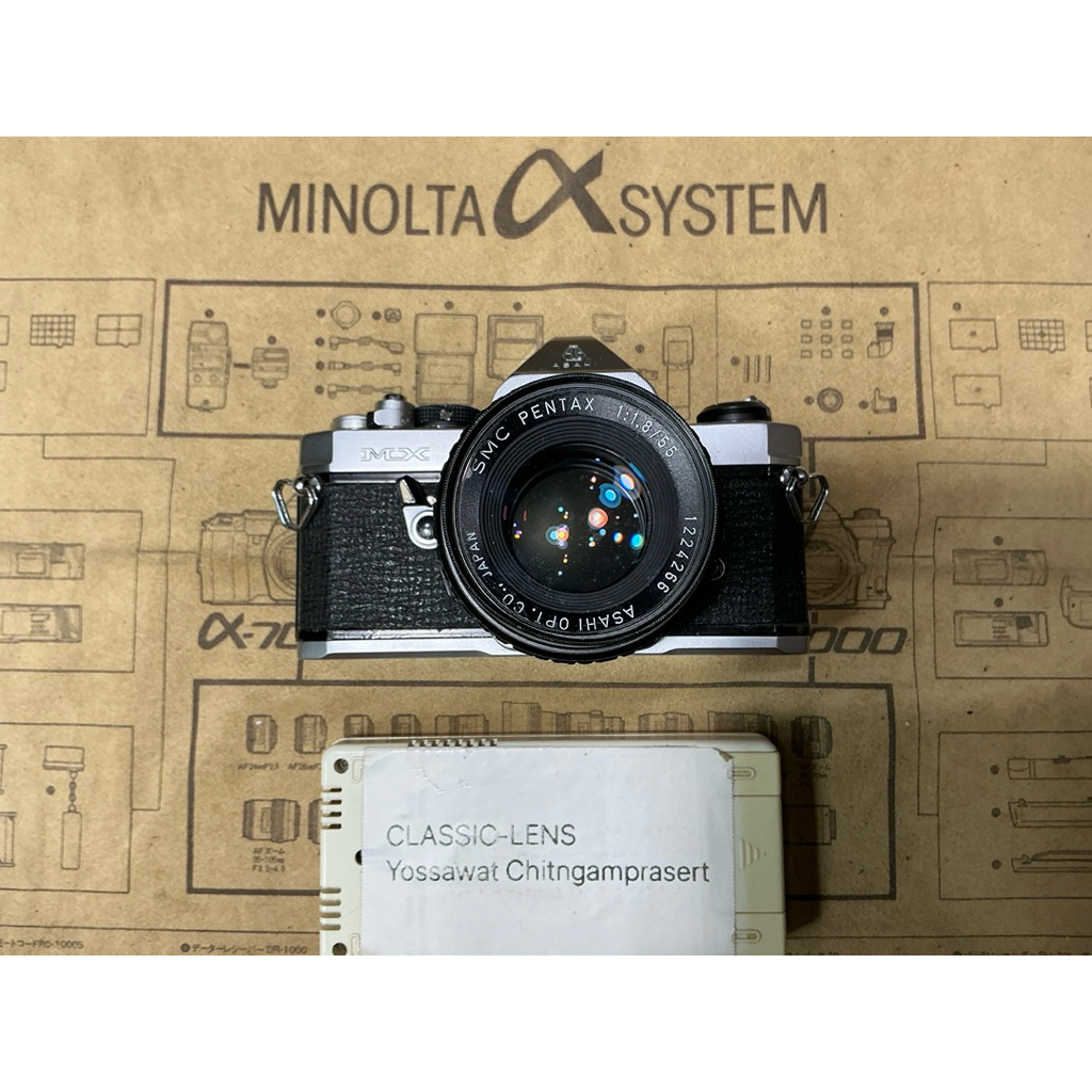 Pentax MX กล้องฟิล์มกลไก SLR ทรงคลาสสิก พร้อมเลนส์ Pentax K