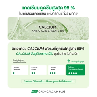 GPO PLUS CALCIUM PLUS แคลเซียม พลัส ช่วยดูแลให้กระดูกแข็งแรง