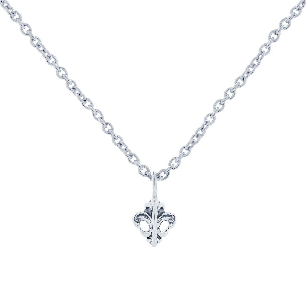 AKE AKE Fierce-de-lis 2025 Necklace สร้อยคอพร้อมจี้เงินแท้925 แกะมือ ลงดำขับลาย โมทีฟ Fierce-de-lis