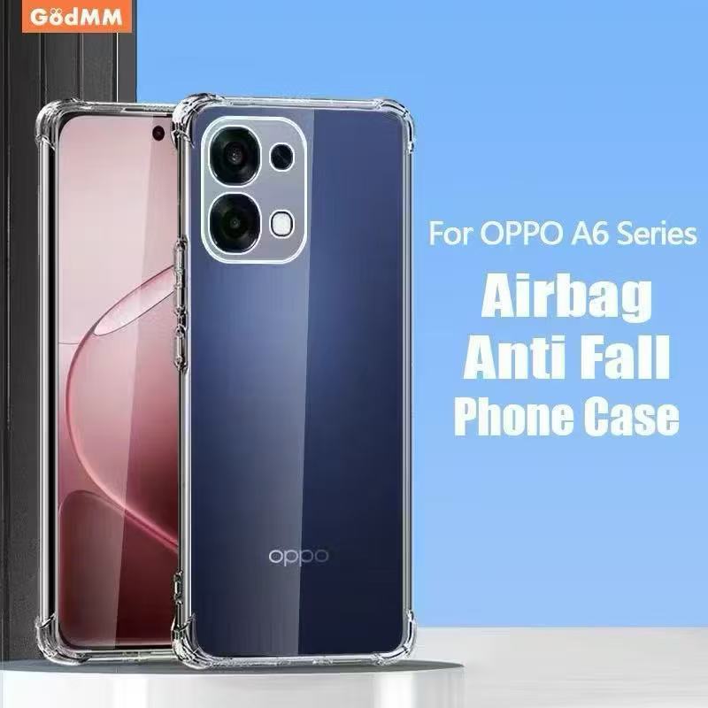 🔥เคสใส🔥 ใช้สำหรับ ออโป้  A6 A6T A6TPro A6X A6Pro 2025 Case For OPPO A6X กันกระแทก TPU Case 004