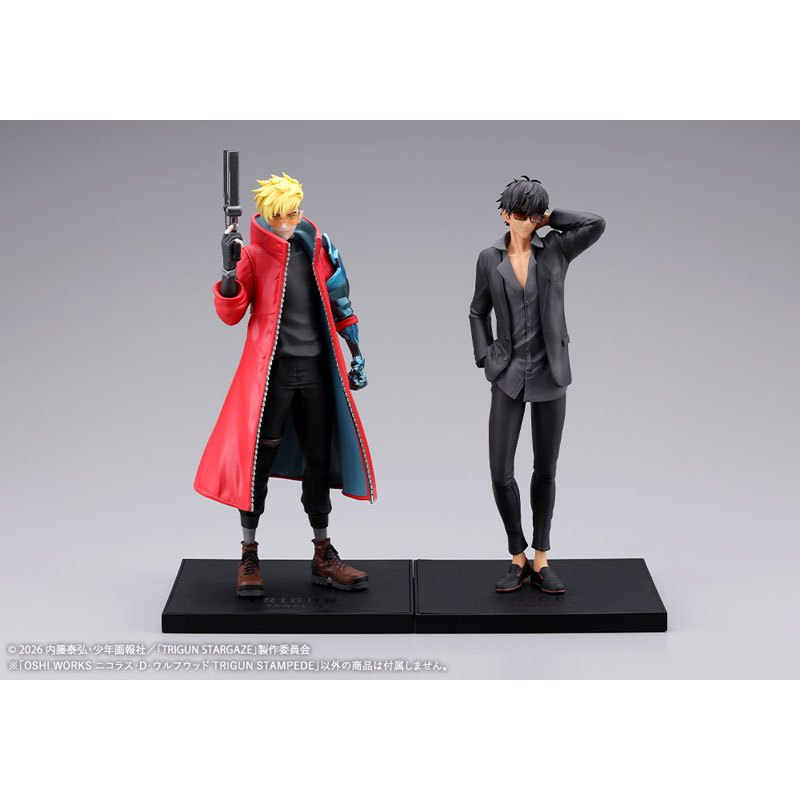 (🔴PRE-ORDER) OSHI WORKS TRIGUN STAMPEDE Nicholas D. Wolfwood & Vash the Stampede TRIGUN STAMPEDE 1/8 Complete Figure