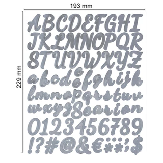 Peliflask Waterproof Letter Stickers In Phantom Color