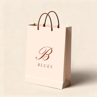 B BLUES ถุงกระดาษคุณภาพ ดีไซน์เก๋ พกพาง่าย สำหรับเสื้อผ้าและทุกโอกาส