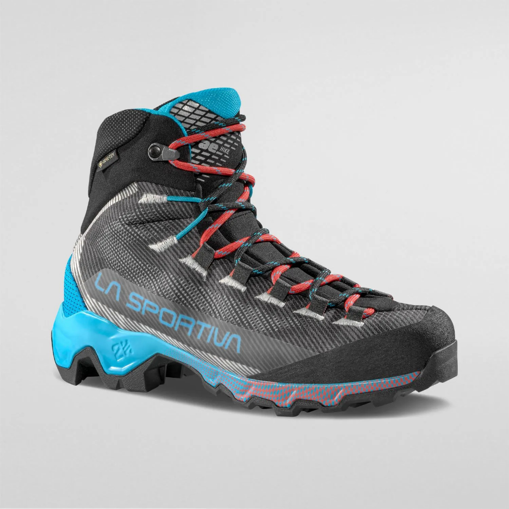 LA SPORTIVA  AEQUILIBRIUM HIKE GTX WOMEN CARBON/MALIBU BLUE - รองเท้าเดินป่า ผู้หญิง / รองเท้า TREKKING
