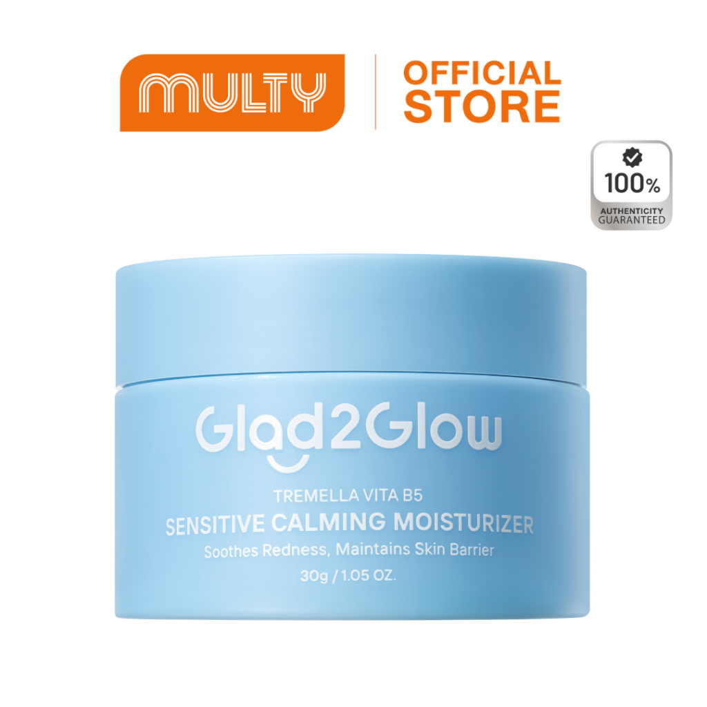 Glad2Glow Tremella Vita B5 Sensitive Calming Moisturizer 30G. มอยส์เจอไรเซอร์สูตรที่คิดค้นมาเพื่อให้