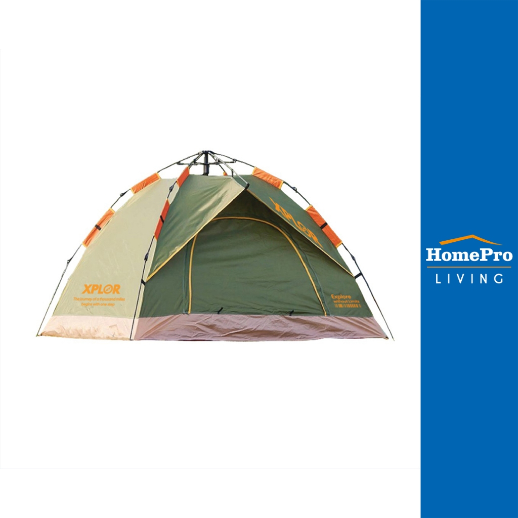 HomePro เต็นท์ตั้งแคมป์  XPLOR 2x2M สีเขียว แบรนด์ SPRING