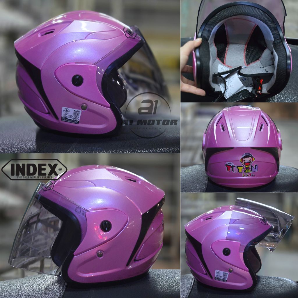 หมวกกันน็อคเด็ก INDEX Titan Kids สำหรับเด็กอายุ 3-5 ขวบ รอบหัว 48-52cm