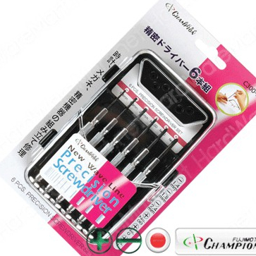 CHAMPION ไขควงซ่อมนาฬิกา 6 ชิ้น C300-01  ของแท้ 100%