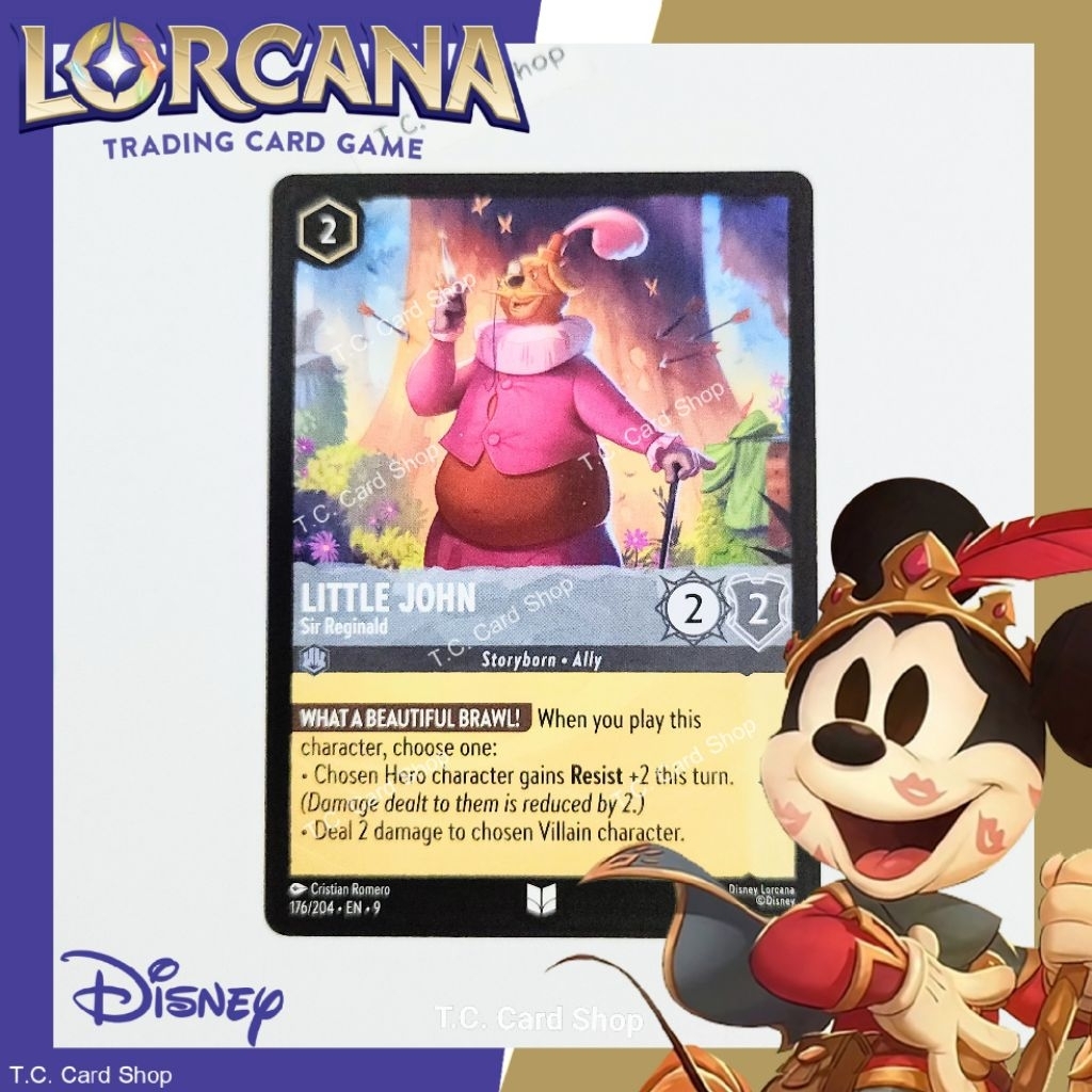 Little John - Sir Reginald - 176/204 U - Disney Lorcana (ดิสนีย์ ลอร์คาน่า)(Fabled)