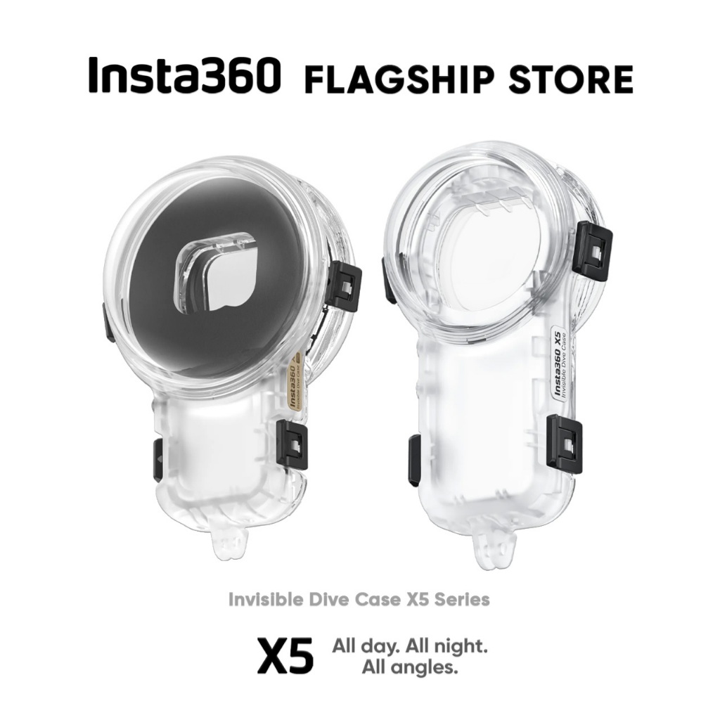Insta360 X5 Invisible Dive Case เคสกันน้ำ ลงน้ำลึก 50-60m กล้องแอคชั่น Action camera Waterproof Case