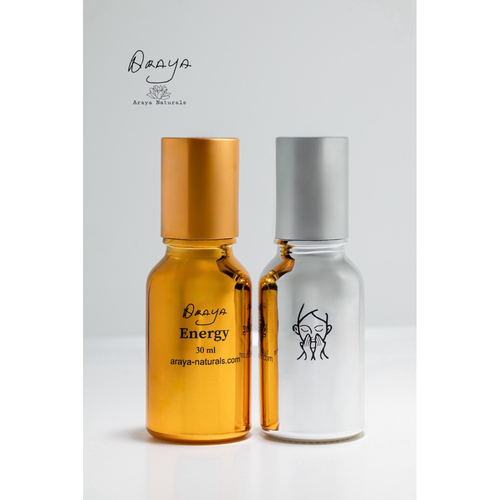 Araya Naturals 30ml น้ำมันอโรม่าทานวดผิว เพื่อความรู้สึก หอมเย็น สดชื่น ผ่อนคลาย สบายผิว
