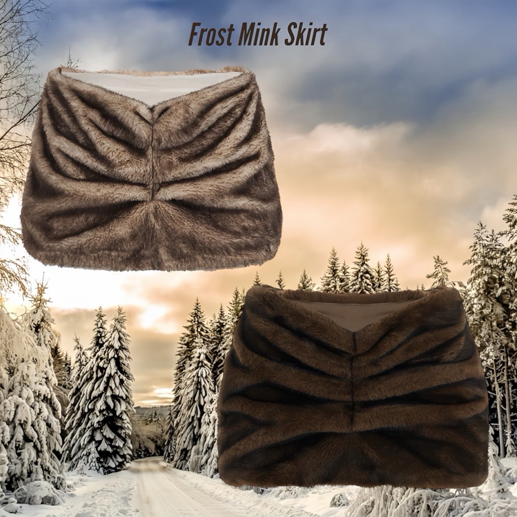 HH768🐻 Frost Mink Skirt เอวต่ำ (750.-)