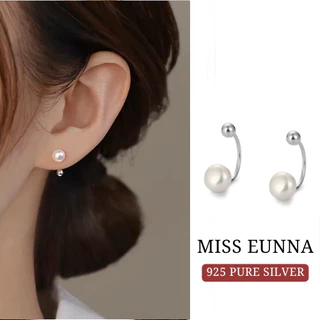 MEET💕พร้อมส่ง ต่างหูเงิน Miss Eunna ต่างหูมุก ต่างหูแฟชั่น ตุ้มหูผู้หญิง ต่างหูมุก ตุ้มหูเงิน