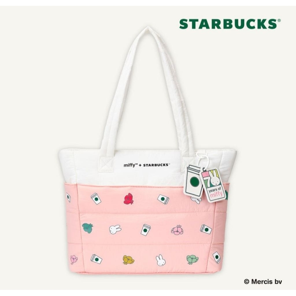 (พร้อมส่ง🐰) กระเป๋าstarbucks × miffy collection
