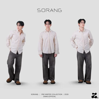 ZAMIO SORANG shirt เสื้อเชิ้ตแขนยาวทรง oversize ผ้าไม่เรียบ
