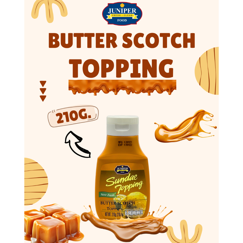 Juniper Butter scotch topping **จำกัด12ขวดต่อ1ออเดอร์**