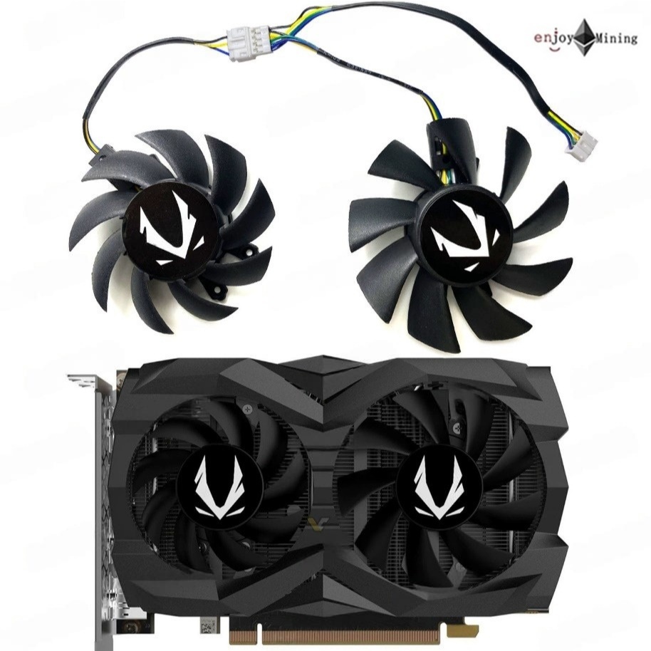 พัดลมการ์ดจอ ZOTAC GTX 1660 1660super 1660ti Twin Fan graphics card dual fan