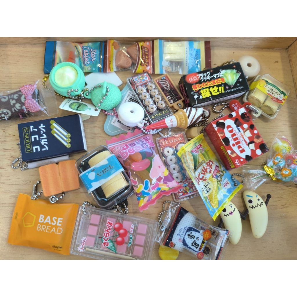 อาหารจิ๋ว พวงขนมญี่ปุ่น Meiji , Re-ment, Bento มีมากกว่าในภาพ