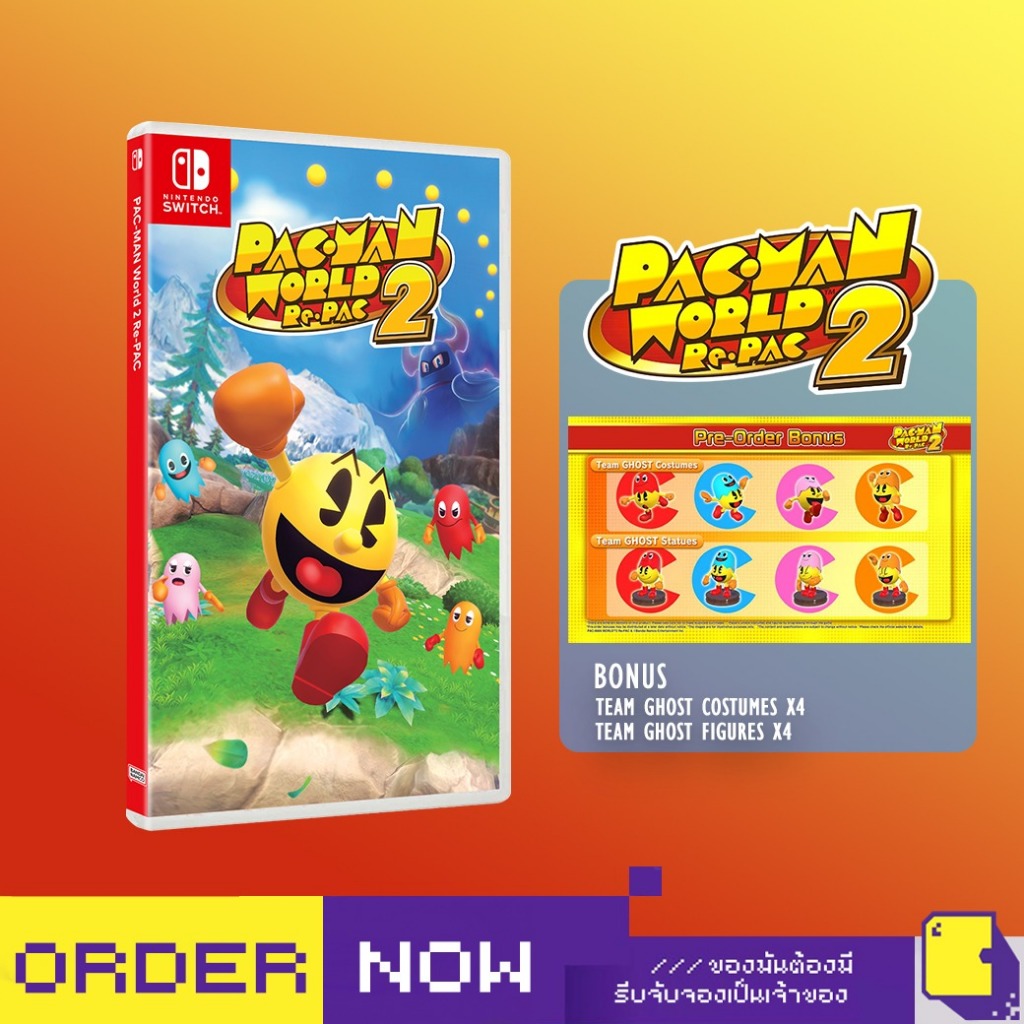 [+..••] พร้อมส่ง | NSW PAC-MAN WORLD 2: RE-PAC (เกม Nintendo Switch™🎮)