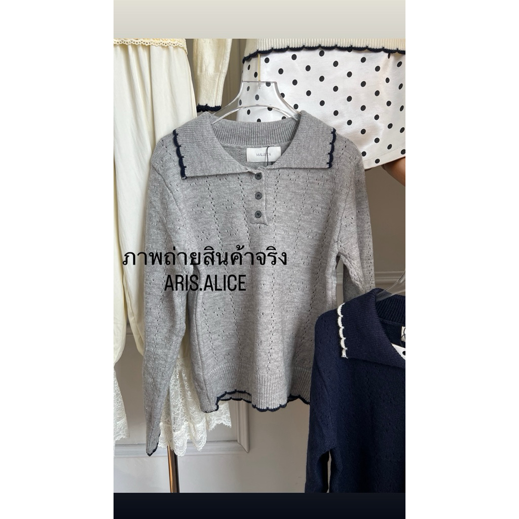 เสื้อไหมพรมคอปกดีเทลกระดุมแต่งขอบแบบน่ารัก เนื้อผ้ารุ่นนี้นุ่มมากๆค่ะ ผ้าดีมากๆ ความหนากำลังดีใส่สบาย น่ารักสู๊ดดดๆๆ ราคา ถูกที่สุด ดีลบีเคเค แกลเลอรีภาพที่ 9