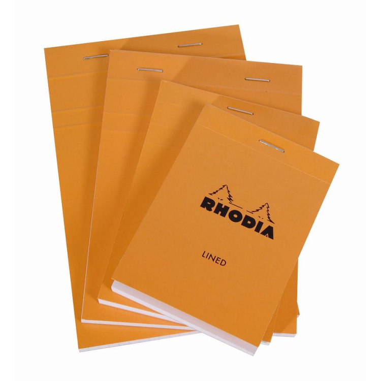 Rhodia N°13 Head Stapled Pad 80sh A6 Lined (C136) / สมุดฉีกแบบมีเส้น ขนาดA6 แบรนด์ Rhodia ประเทศฝรั่งเศส — صورة 5