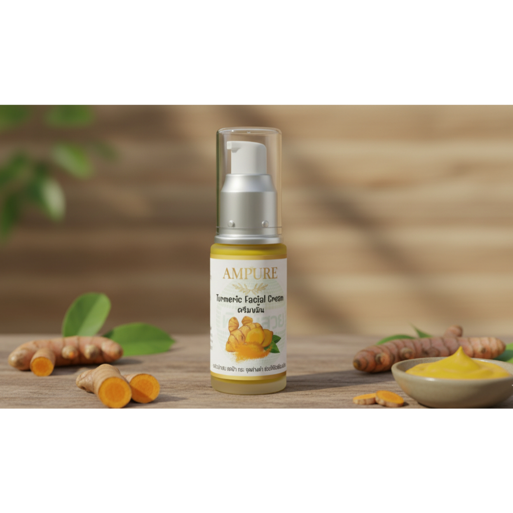 ครีมขมิ้น Turmeric Facial Cream ลดอักเสบ ลดฝ้า กระ จุดด่างดำ