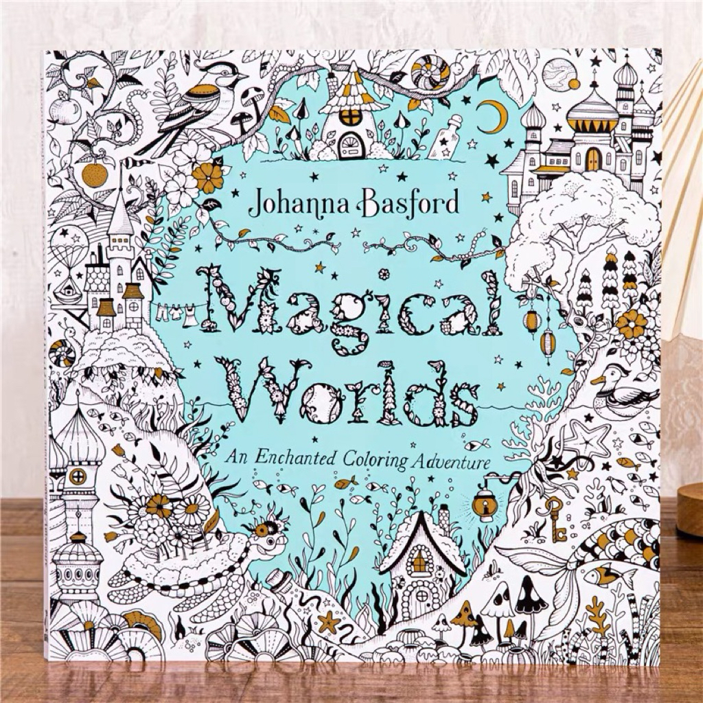 Magical Worlds : An Enchanted Coloring Adventure