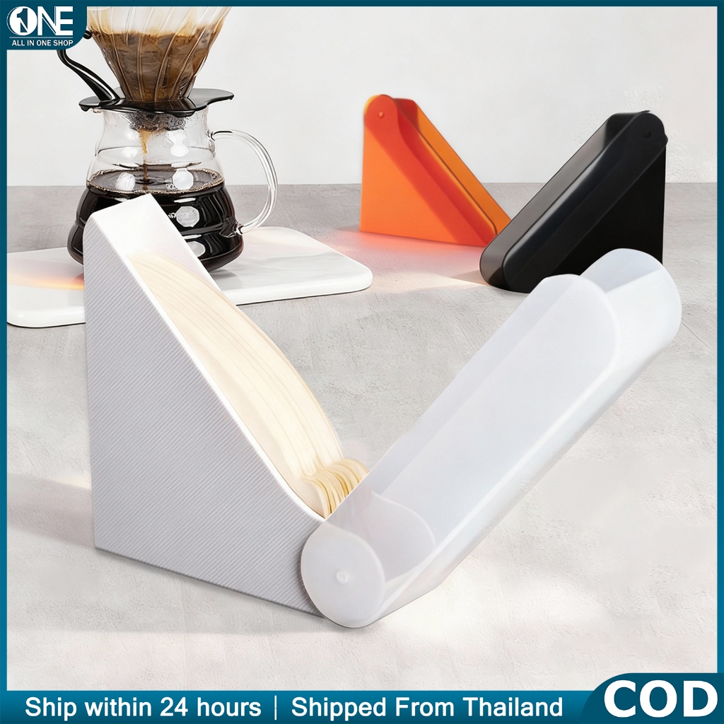 ที่เก็บกระดาษดริปกาแฟแบบใหญ่ กล่องใสอะคริลิคคุณภาพสูง รองรับกระดาษกรอง V60 ได้หลายขนาด พกพาง่าย