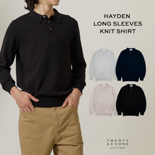 TWENTYSECOND เสื้อโปโลแขนยาวผ้า Knit รุ่น Hayden Long Sleeve…
