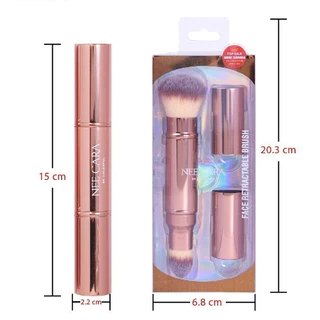N361 NEE CARA Face Retractable Brush นีคาร่า แปรงปลอก 2 หัว ปัดแป้ง
