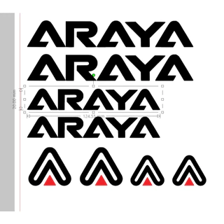 🌈สติ๊กเกอร์​ จักรยาน ARAYA ชุด สี/ขนาด ตามภาพ🌈 พร้อมส่ง 🔥ส่งสินค้าทุกวัน มีปลายทาง🔥