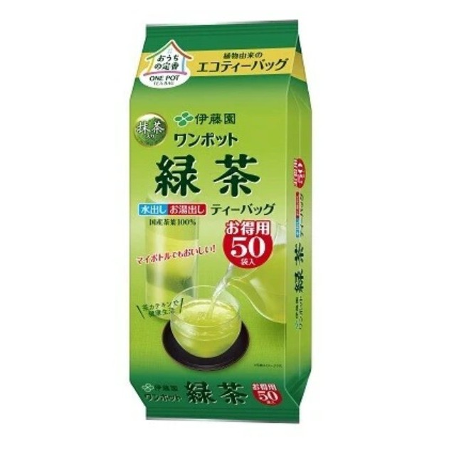 พร้อมส่ง! ITO EN One Pot Tea Bag Matcha 150g(50 ถุง) มัทฉะชาเขียว ออกแบบมาสำหรับเพิ่มกลิ่นหอมในถุงชา