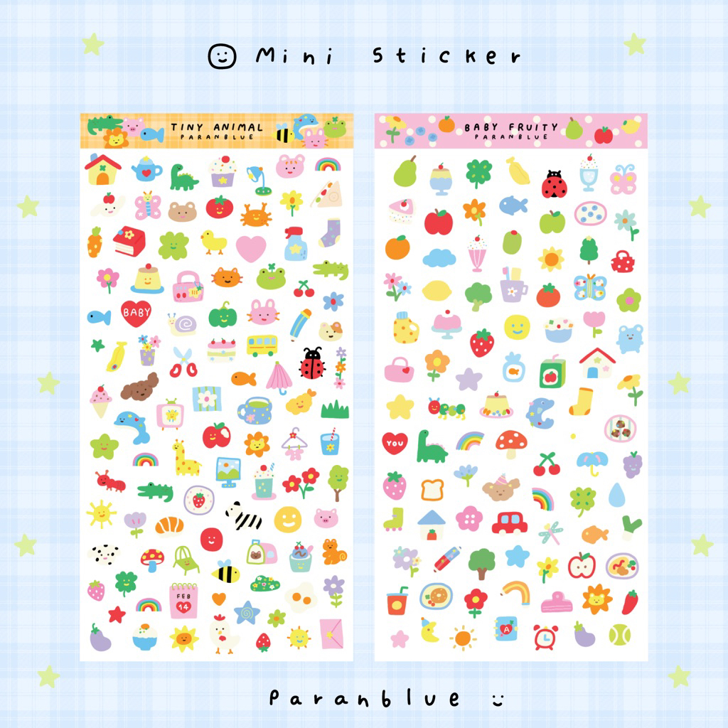 สติ๊กเกอร์จิ๋วแปะ แพลนเนอร์ ไดอารี่ DIY ติดกล้องไอโฟน📕🌈 mini tiny sticker planer diary รูปที่ 3