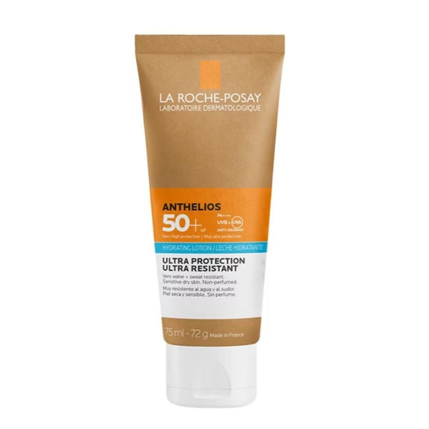 LA ROCHE POSAY Anthelios Hydrating Lotion SPF50+ 75ml. ลาโรช แอนเทลิโอส ไฮเดรทติ้ง โลชั่น กันแดดสำหรับผิวหน้าและผิวกาย
