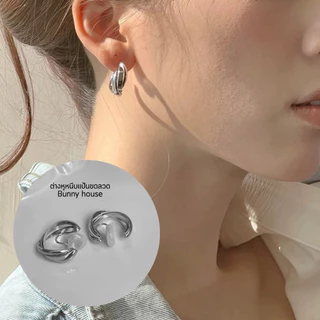 3/5 🎀มีส่งด่วน🎀 ต่างหูหนีบ ตุ้มหูหนีบ ต่างหูห่วง พร้อมส่ง/ 1คู่