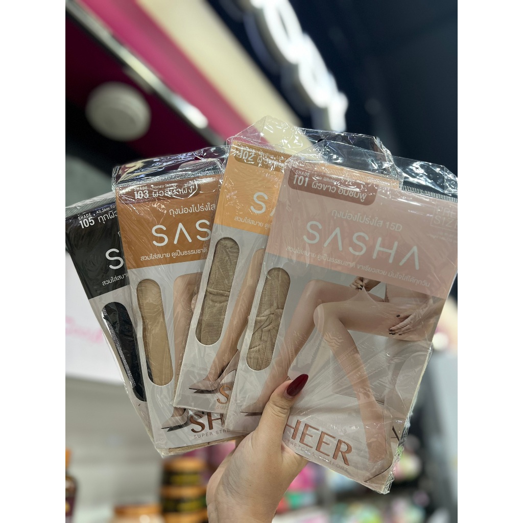 SASHA - Sasha Skin Stockings 15D ซาช่า ถุงน่องโปร่งใส 15D