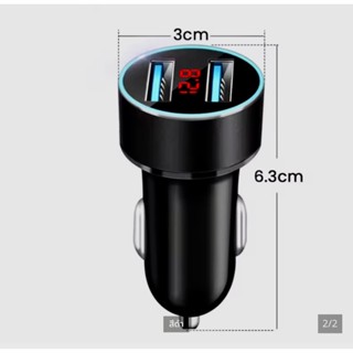 ที่ชาร์จในรถยนต์ USB 3.1A ชาร์จเร็ว หัวชาร์จ 2 ช่อง